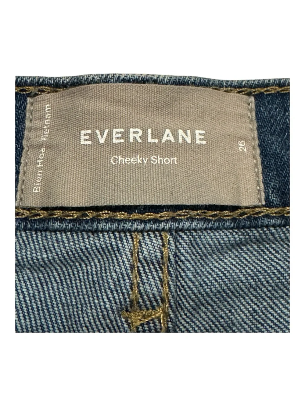 Everlane Indigo Cheeky Denim Shorts